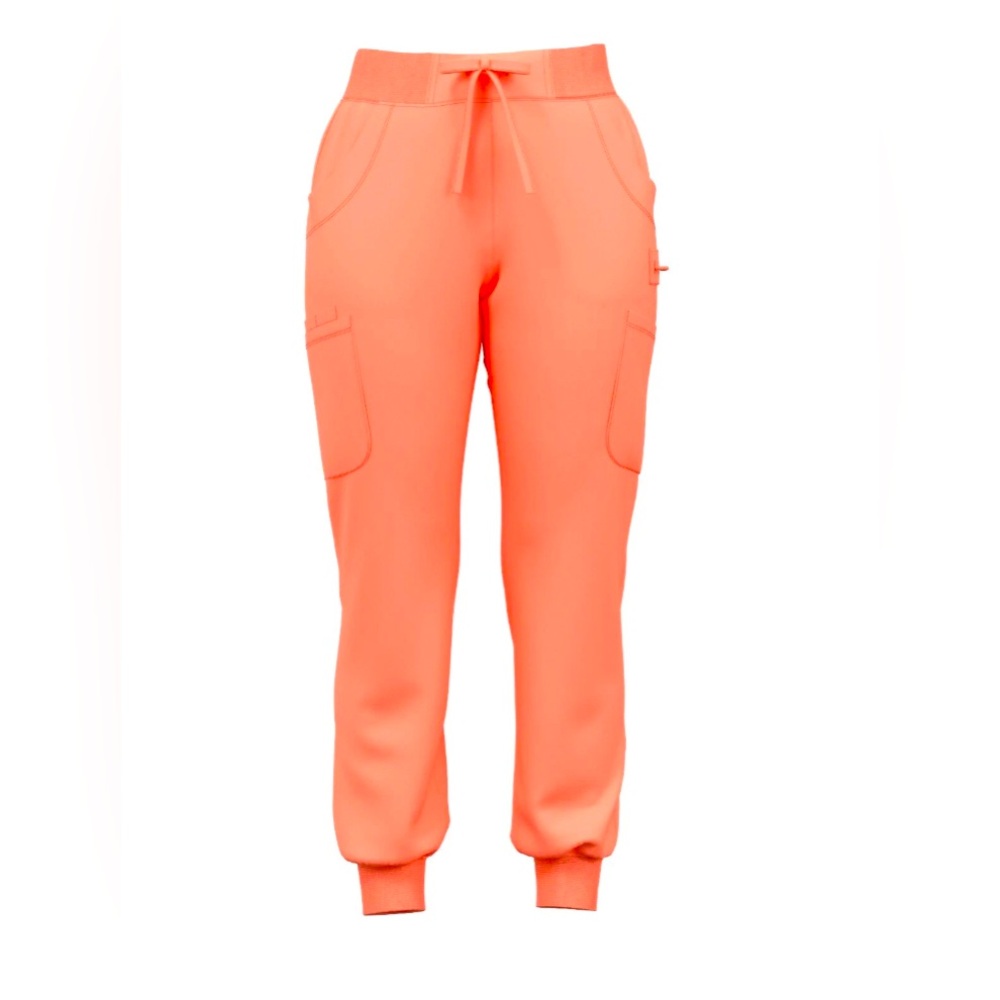 Coral Scrub Jogger Pants XL Runs Skinny
